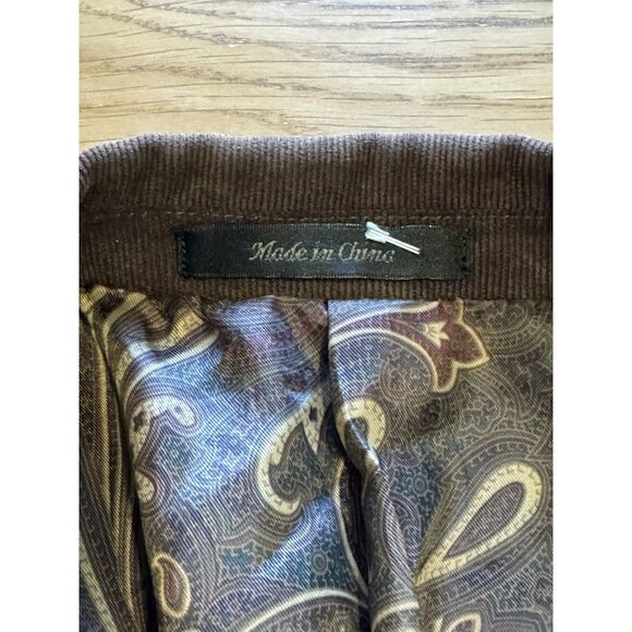 Lauren Ralph Lauren Sports Coat Blazer Brown 40R Polyester Blend Corduroy READ - Picture 11 of 16